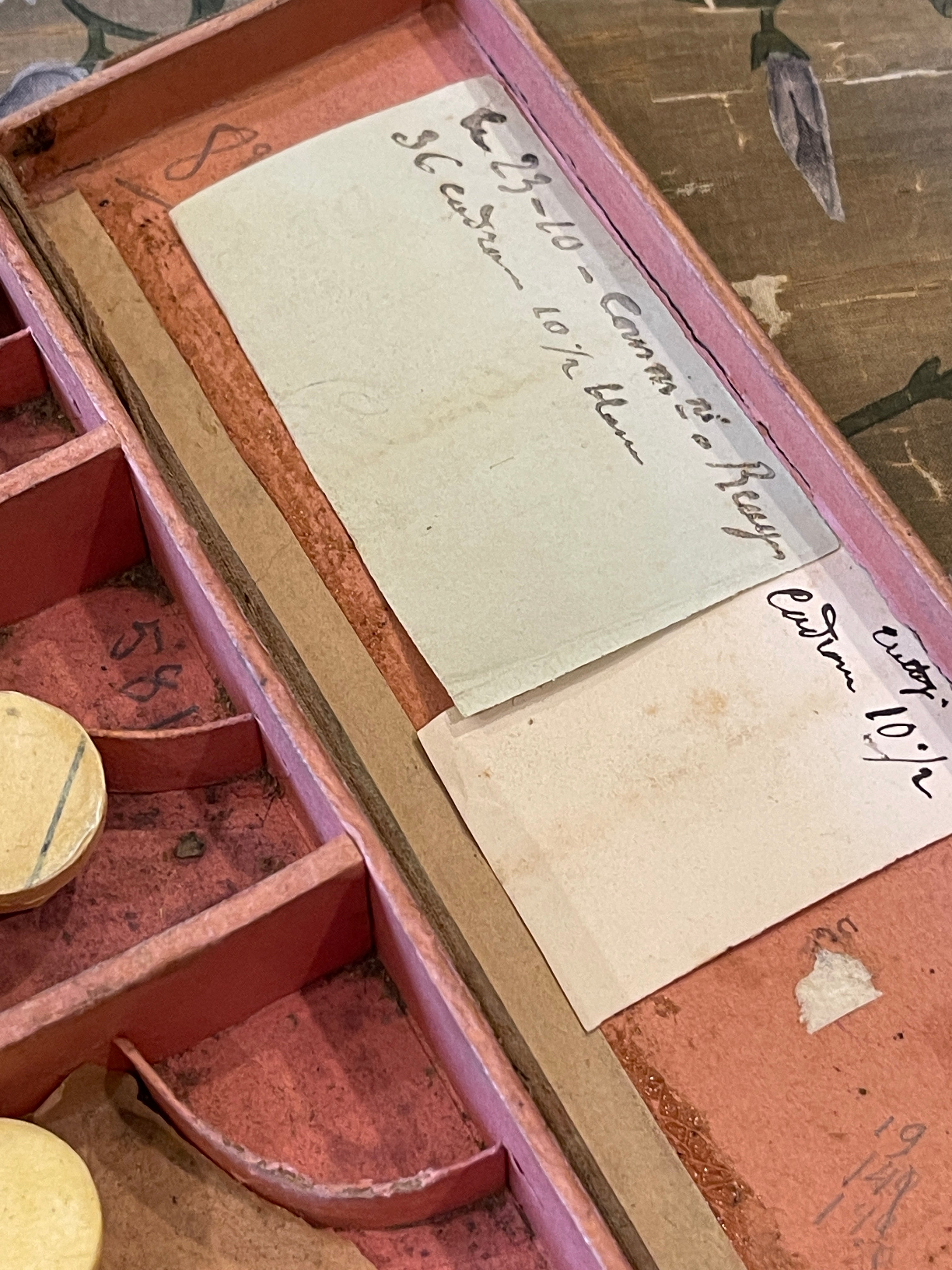 Original Antique  French Paper Boxes