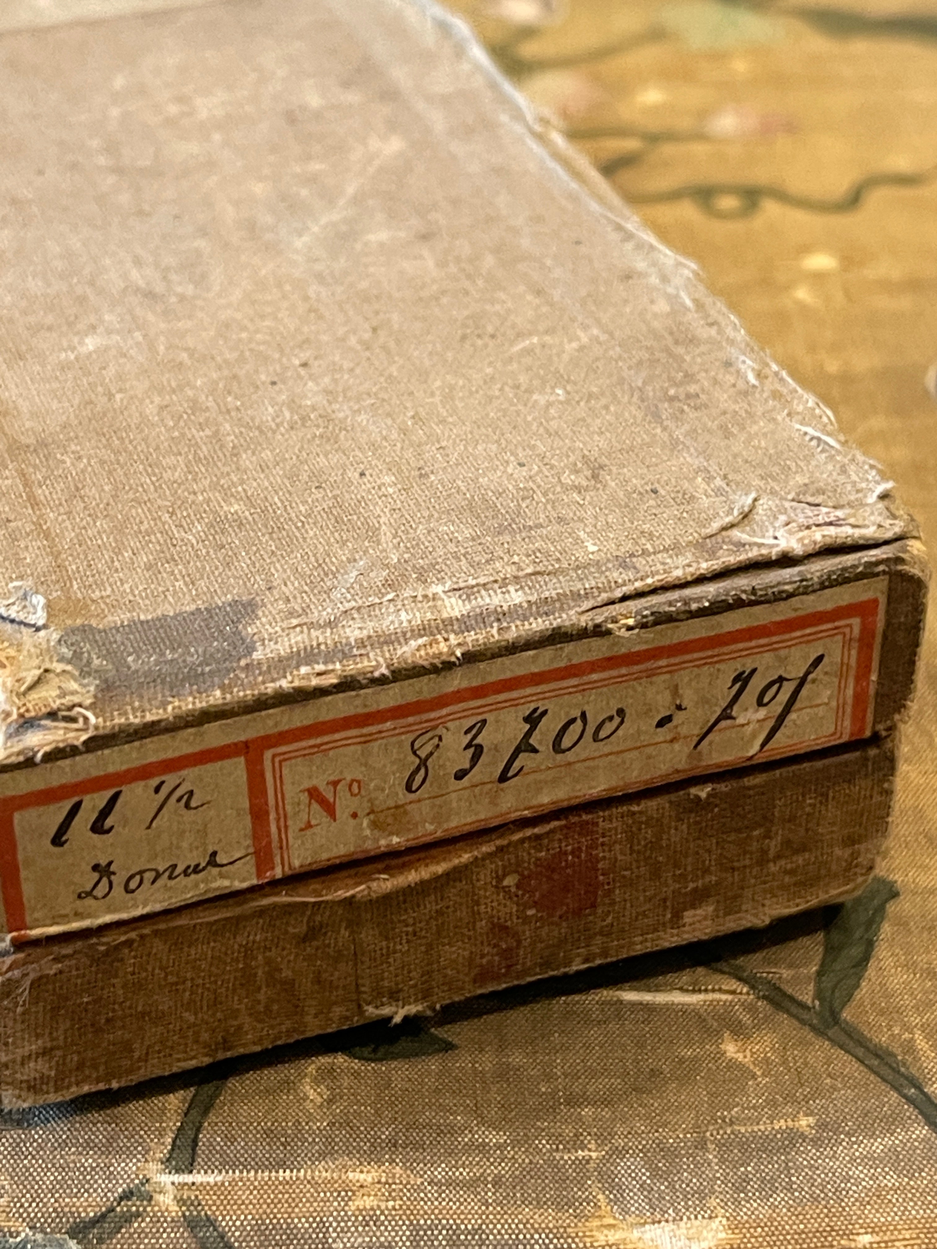 Original Antique  French Paper Boxes