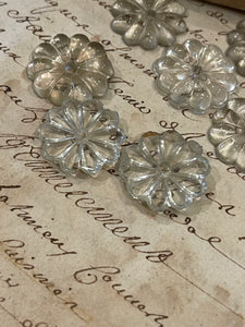 Antique French Pampille Flower Lustres