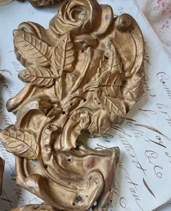 19th Century French Gilded Tole Cache Clous