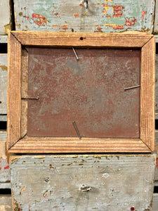 1800s Miniature Nautical Painting in Gilt Frame