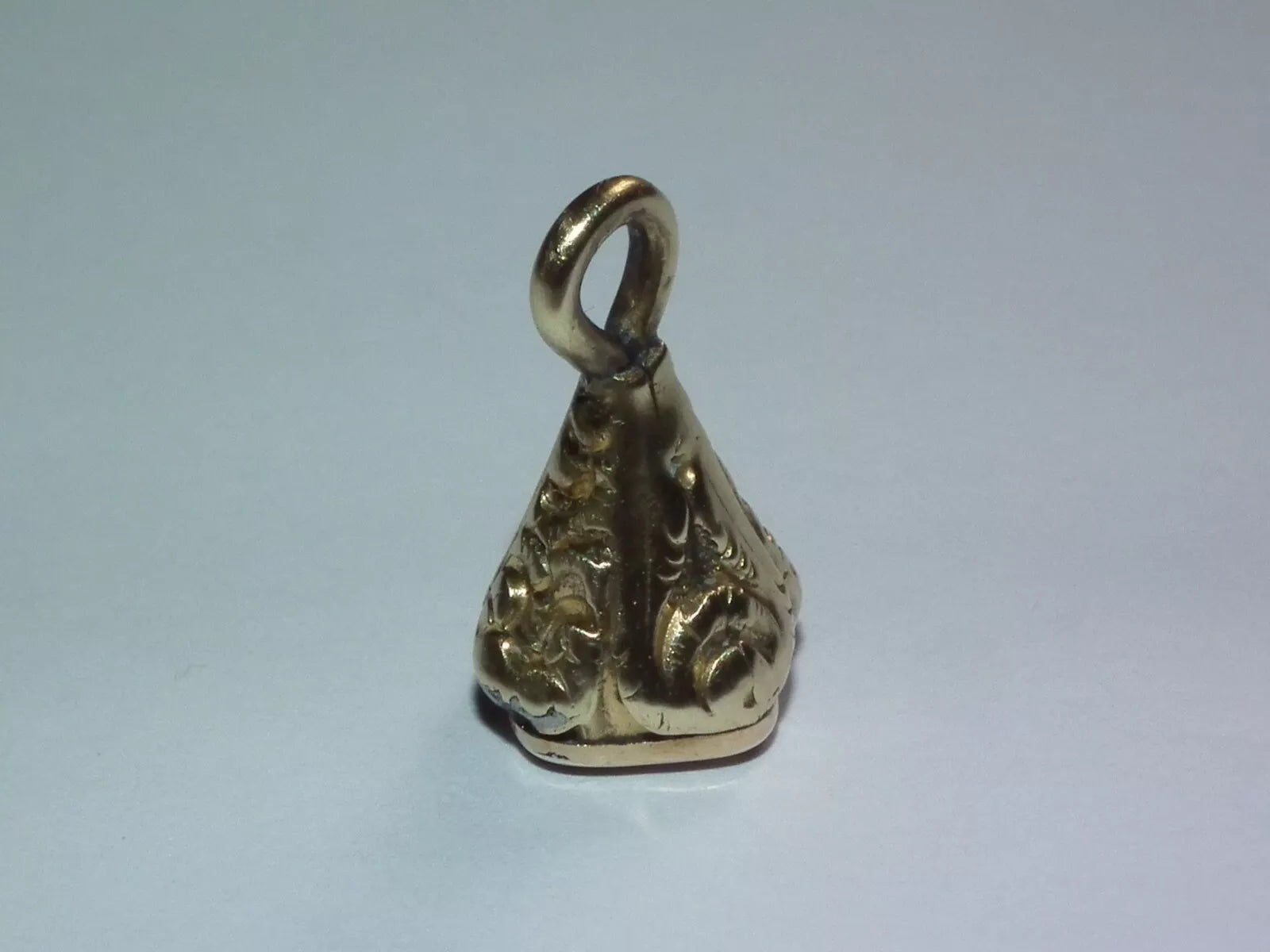 Rare 1840's 9ct Gold Carnelian Musical Lyre Seal/Fob