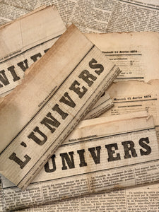 Antique French Newspapers - 1800s