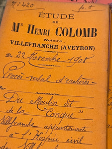 Original BEAUTIFUL Antique French Document folders