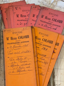 Original BEAUTIFUL Antique French Document folders