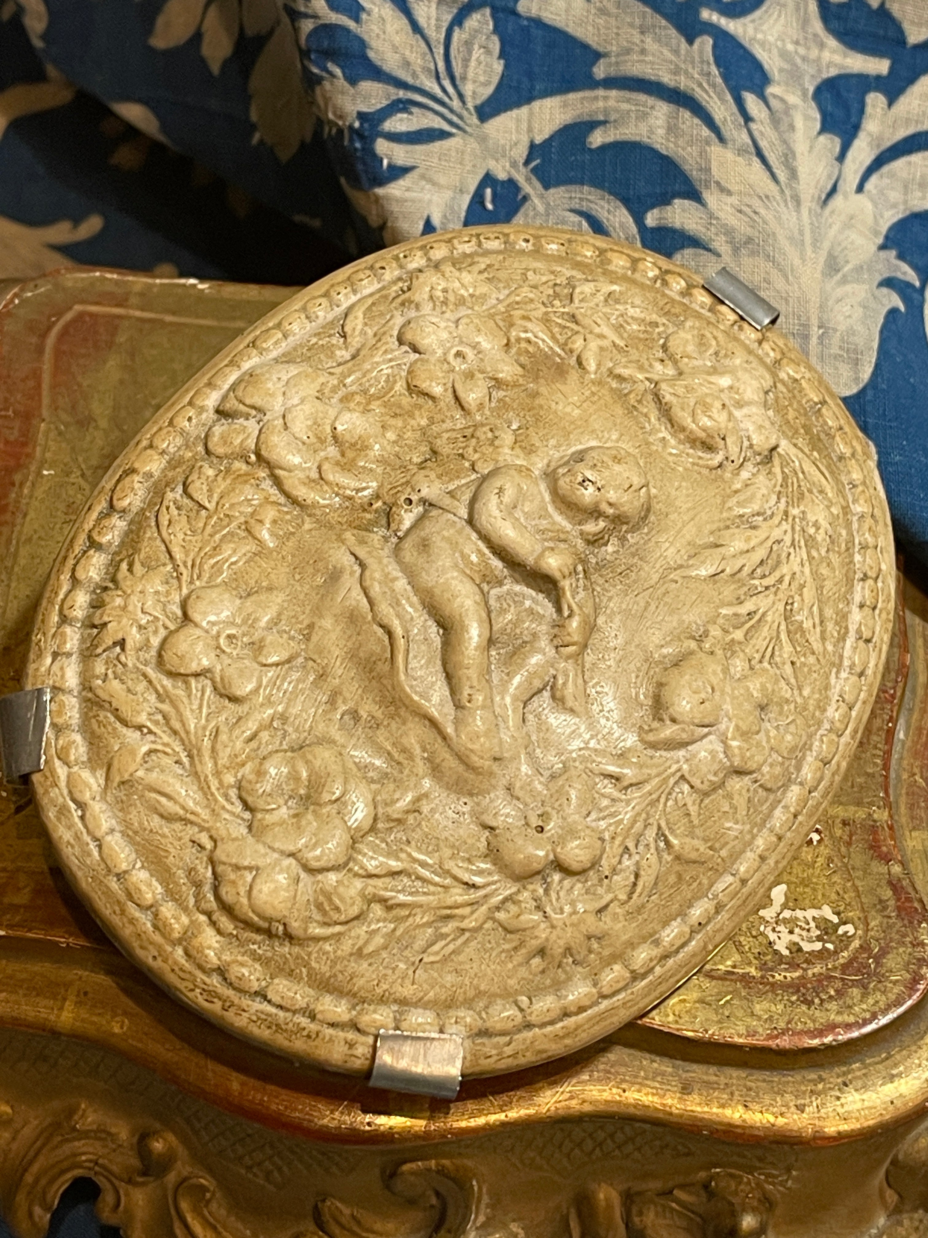 Oval Hand Carved Polished Angel
