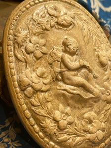 Oval Hand Carved Polished Angel