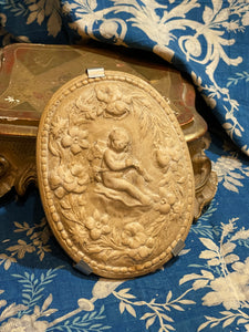 Oval Hand Carved Polished Angel
