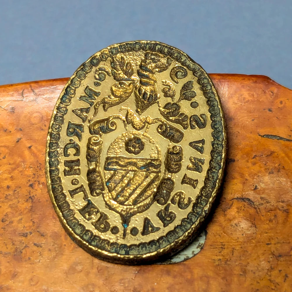 Pair of Small 18th Century Continental Armorial Wax Seals