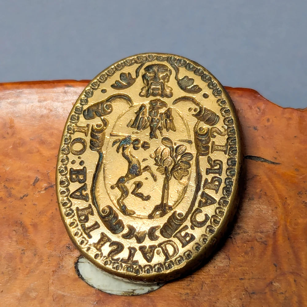 Pair of Small 18th Century Continental Armorial Wax Seals