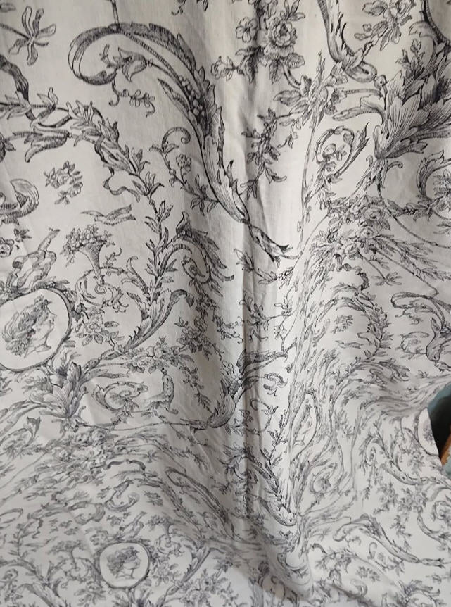 Vintage French Classical Printed Linen *