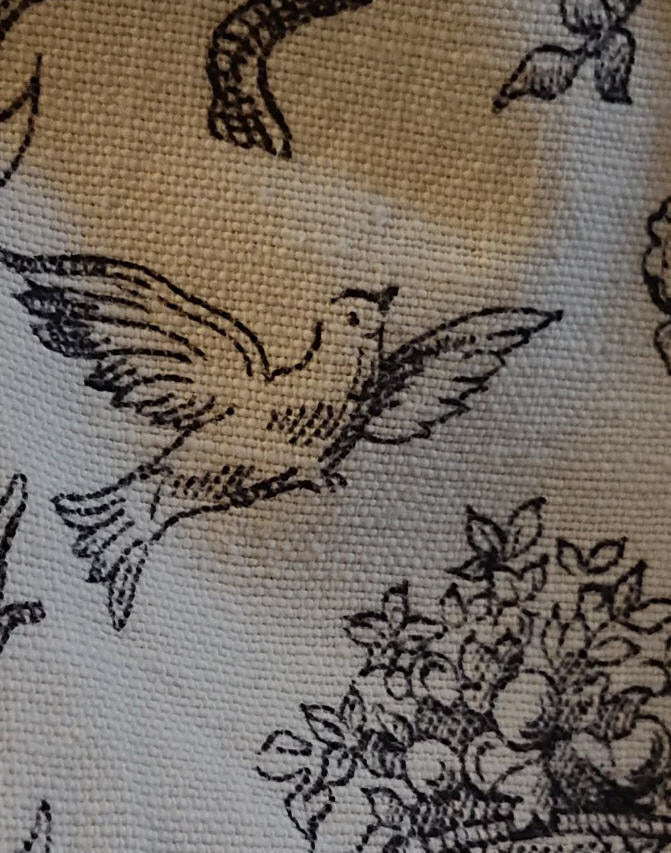 Vintage French Classical Printed Linen *