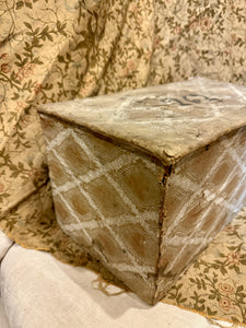 1800's Antique French Papered Box
