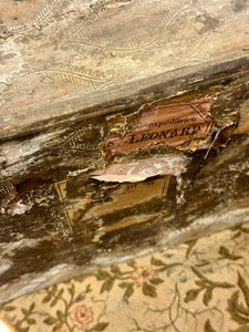 1800's Antique French Papered Box