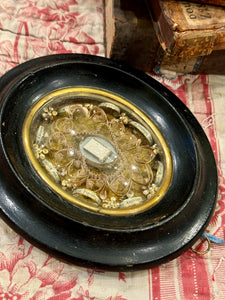 Antique 1800's French Paperolles Relic with 8 Relics
