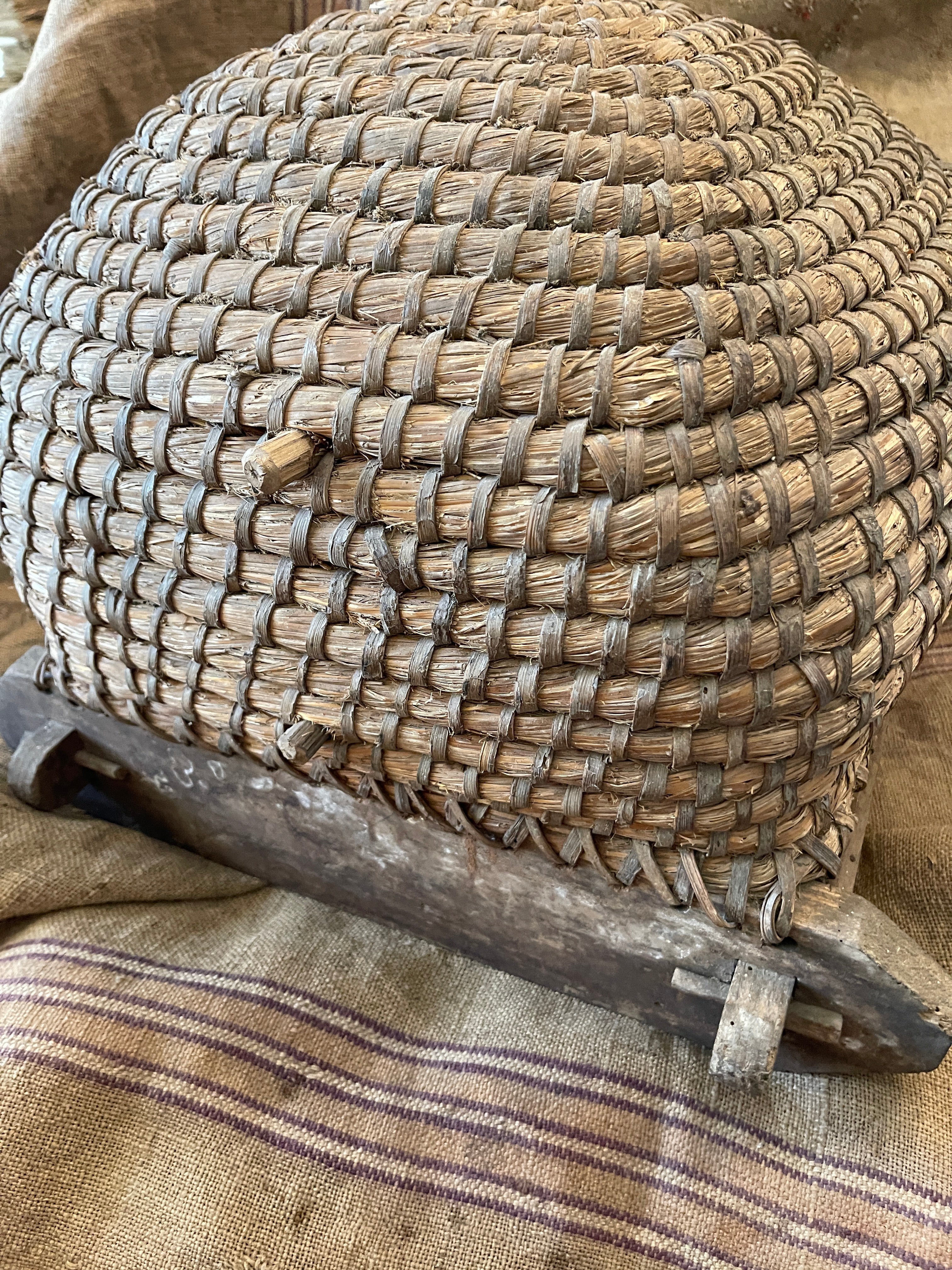Antique French Rounded Beeskep