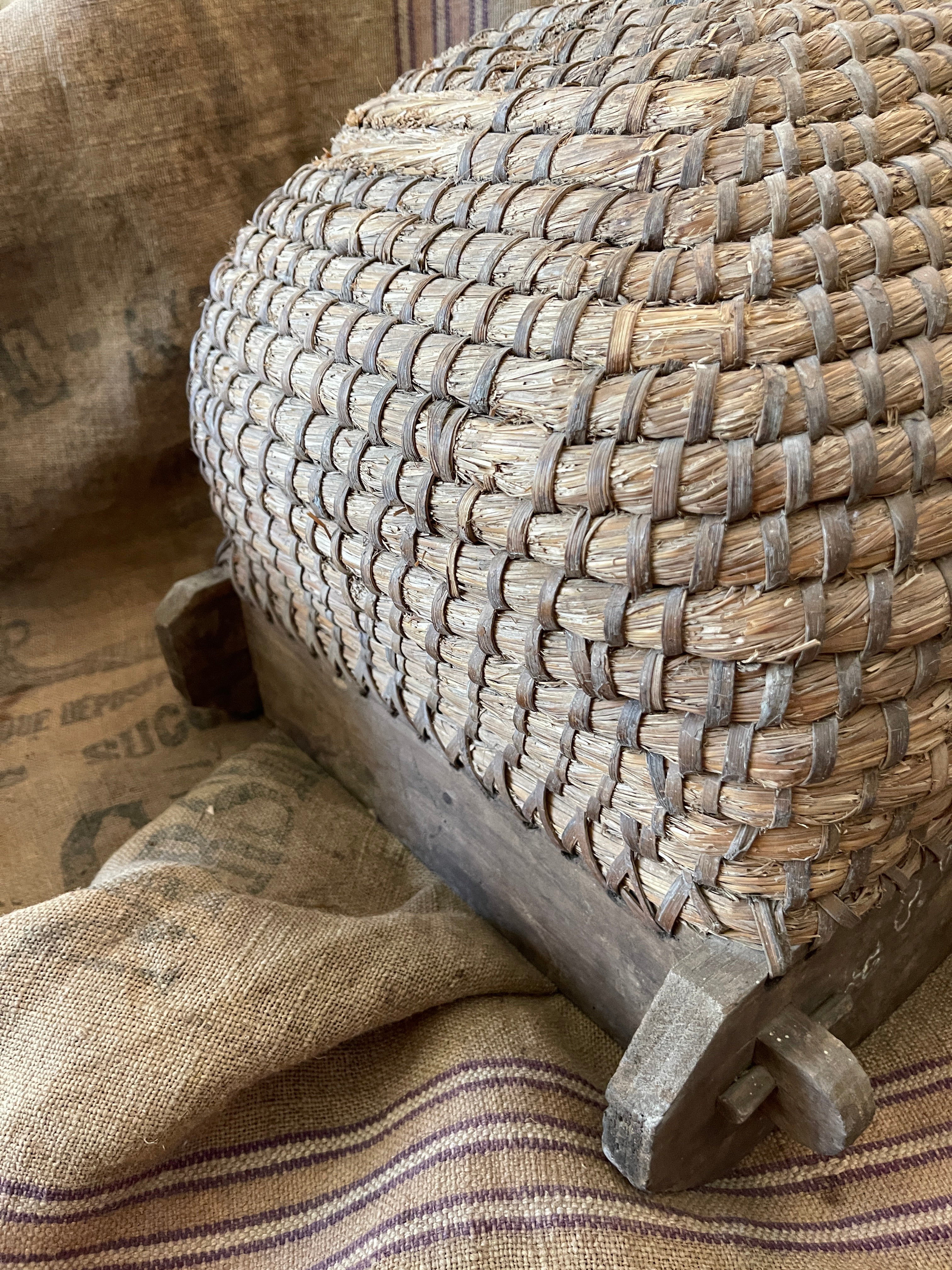 Antique French Rounded Beeskep