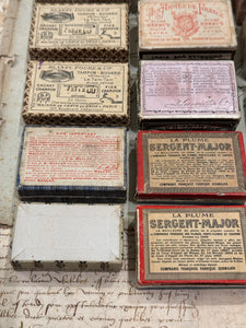 Antique and Vintage Pen Nib Boxes