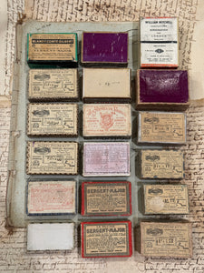 Antique and Vintage Pen Nib Boxes