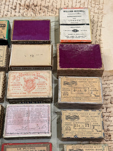 Antique and Vintage Pen Nib Boxes