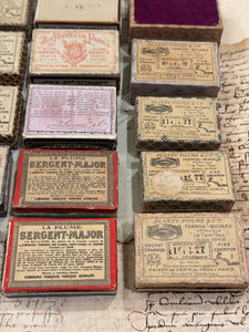 Antique and Vintage Pen Nib Boxes