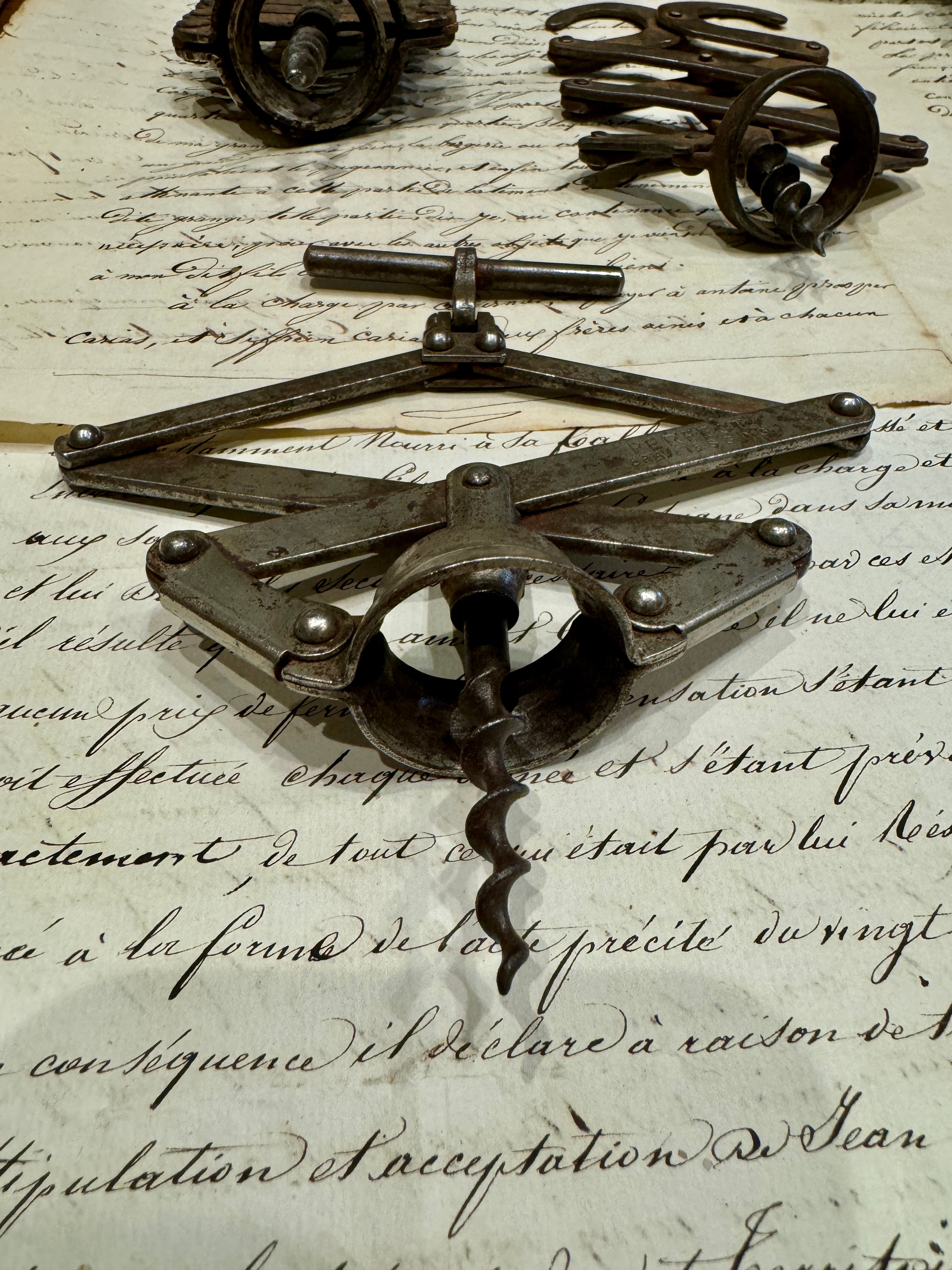 Vintage French PERFECT BREVETE Corkscrew