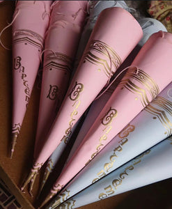 Vintage 1930's French Baptismal Bon Bon Cones