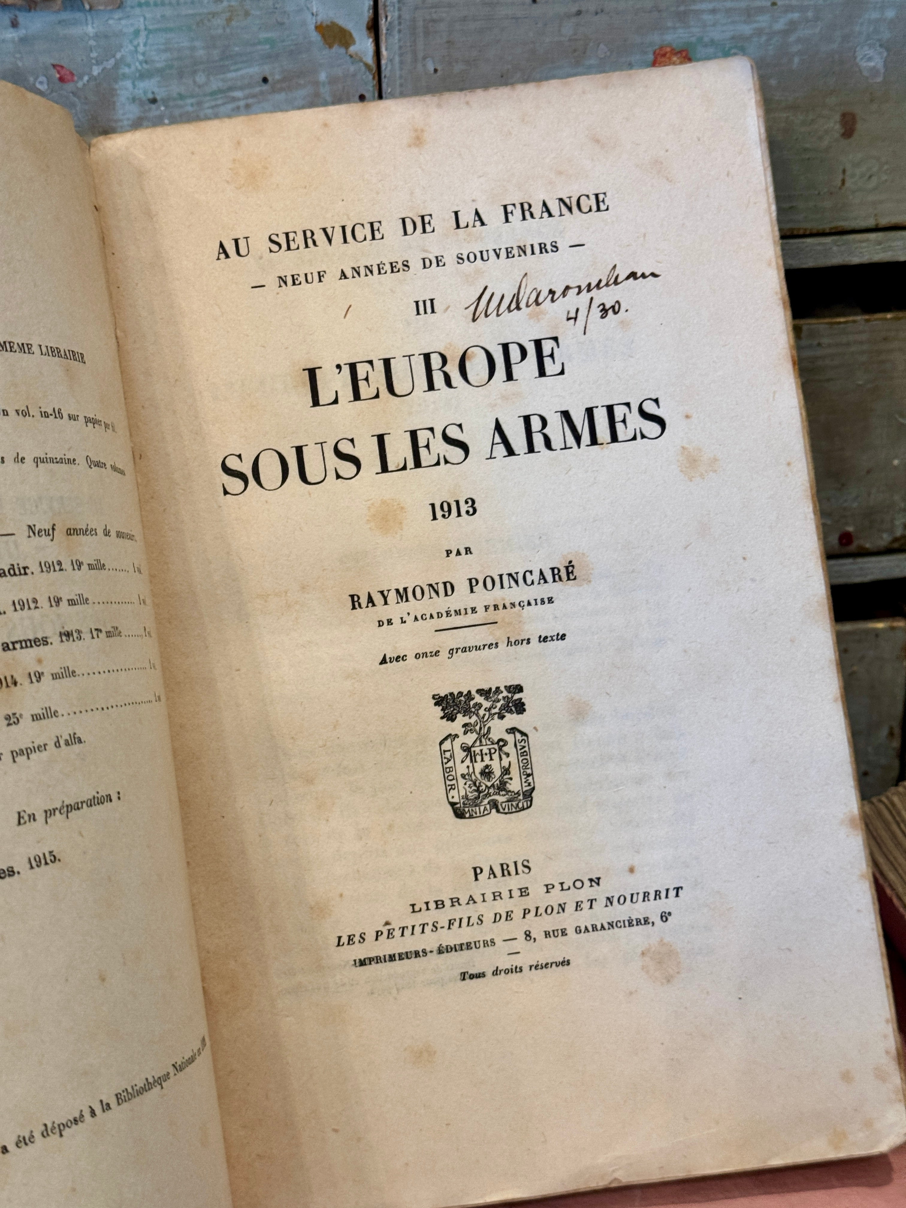 Antique French Deckled Edge Pink Books