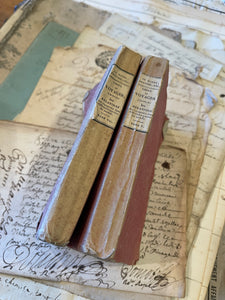 RESERVED for Cynda - Darling Antique Pink Deckled Edge French Books