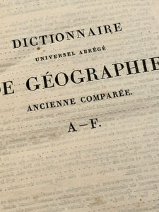 1820s PINK French DICTIONNAIRE De Geographie