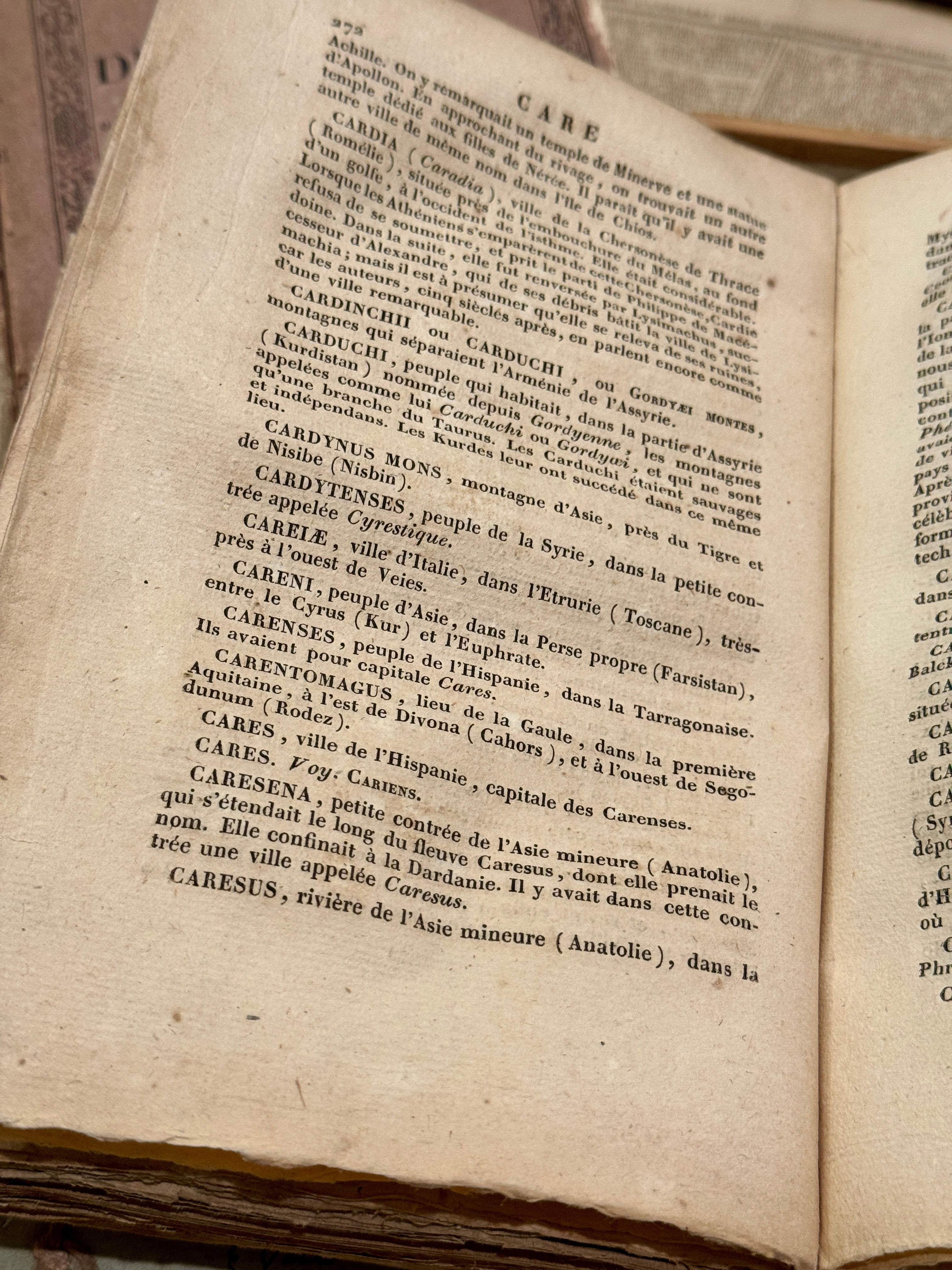1820s PINK French DICTIONNAIRE De Geographie