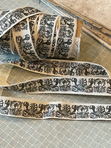 Woodcut Royal French Plume Ribbon