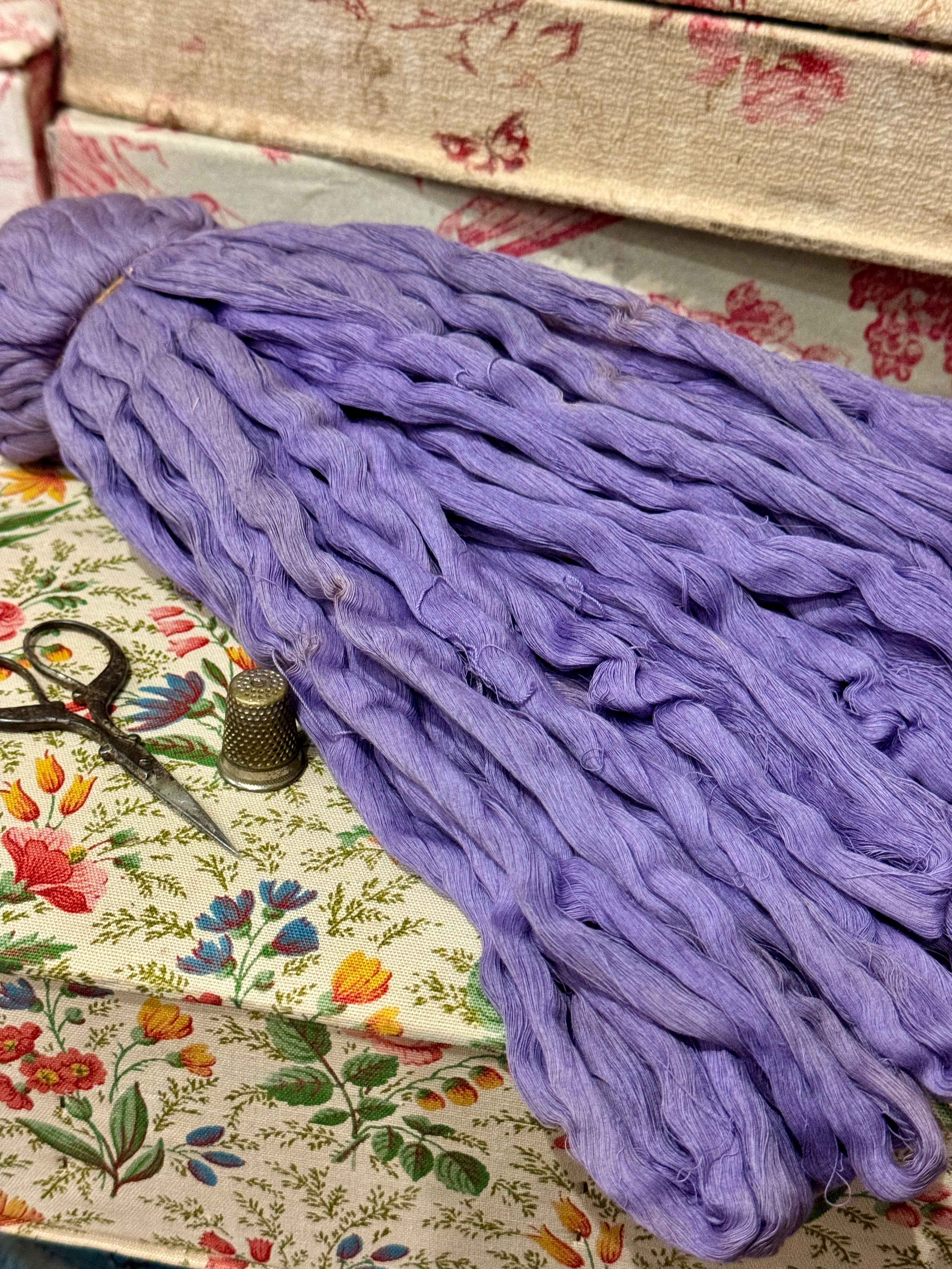 Beautiful Antique French Thread - Lavendar