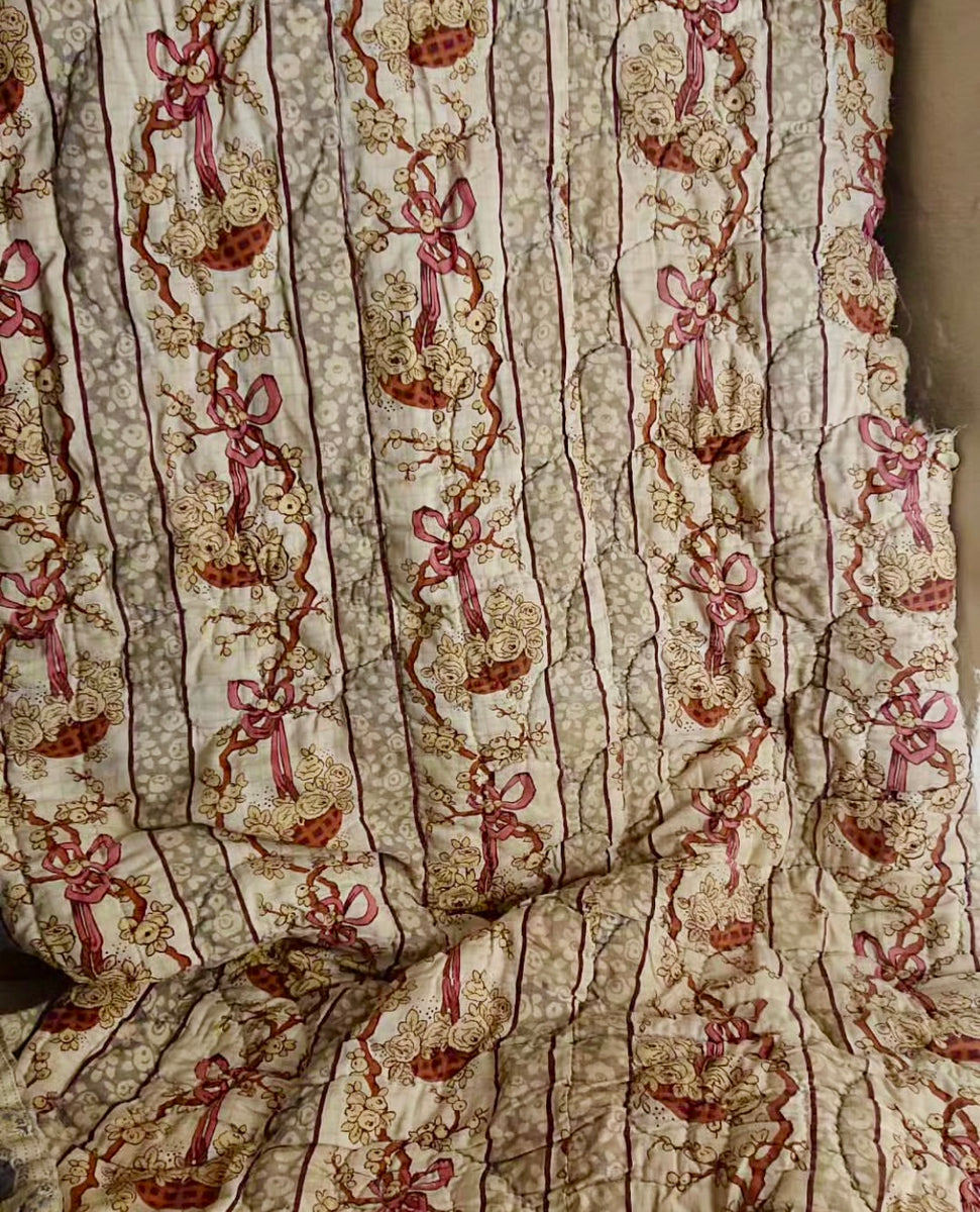 Antique 1800's French Hand Quilted Panel – Monahan Papers