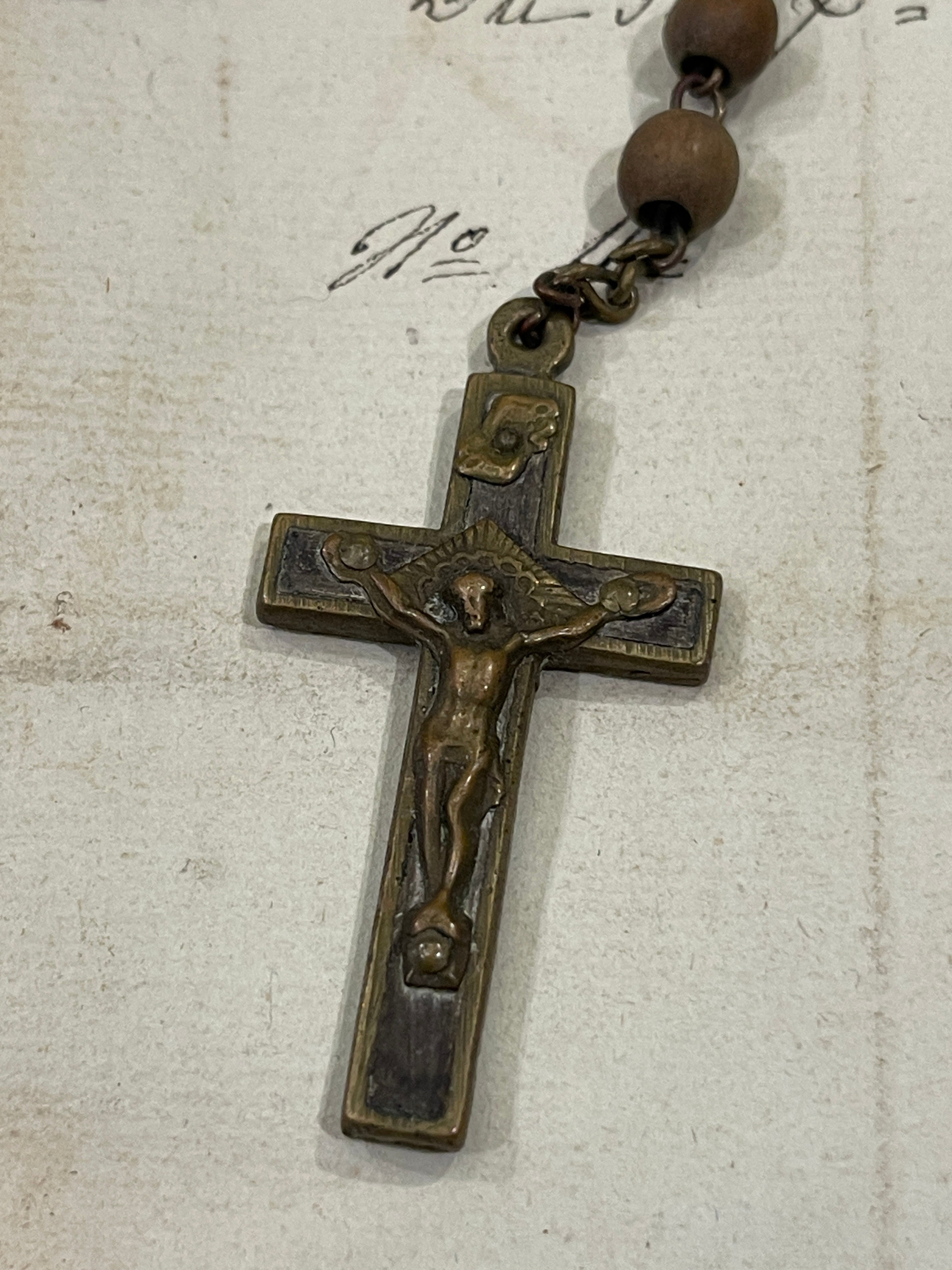 Antique French Rosary - ROS13