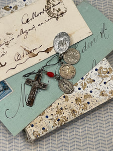 Annique French Rosary Piece, Crucifix and Small Medals - ROS16