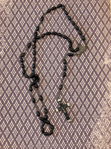 Antique French Ebony Rosary - ROS4