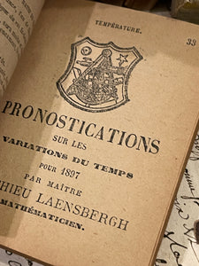 Miniature Antique French Red Almanacs