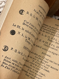 Miniature Antique French Red Almanacs