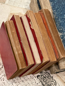 Miniature Antique French Red Almanacs