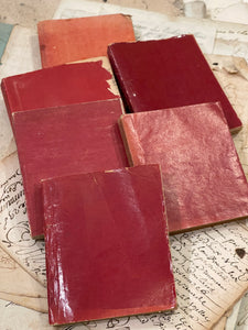 Miniature Antique French Red Almanacs