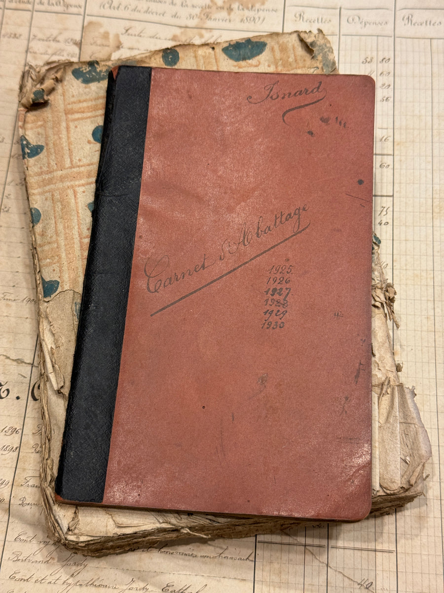 Vintage 1925 French Notebook – Monahan Papers