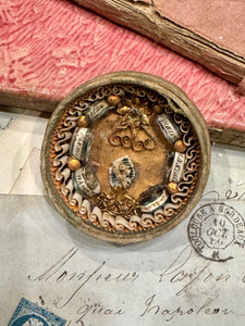 Early 1800's Antique French Relic with 6 Relics in one.