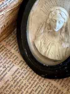1800s French Religious Icon - Madonna
