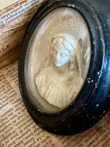 1800s French Religious Icon - Madonna