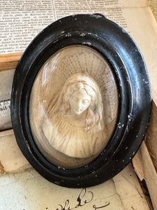 1800s French Religious Icon - Madonna