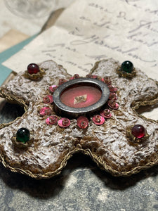 Antique Italian Cross Relic - late 1700's - early 1800's