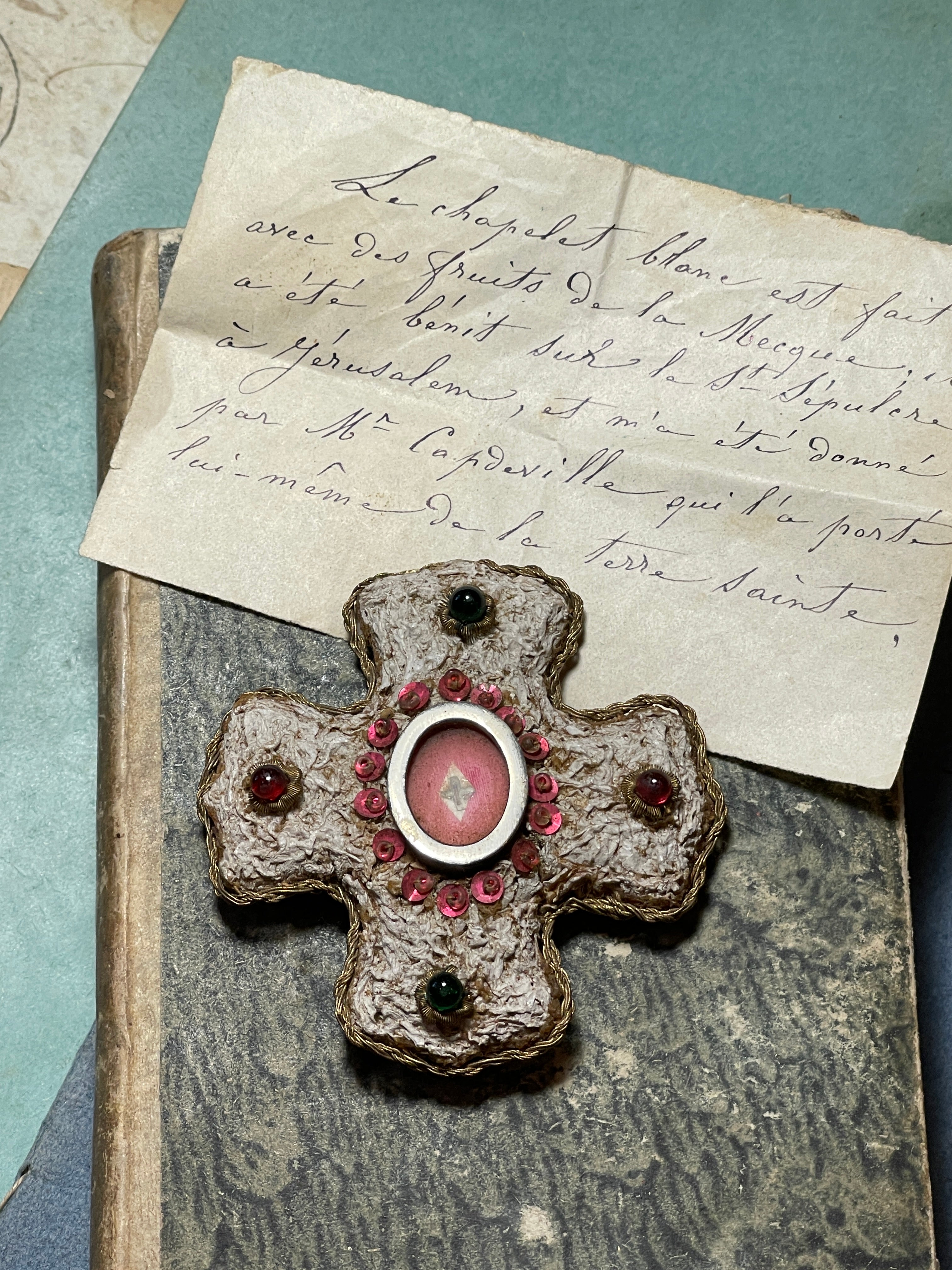 Antique Italian Cross Relic - late 1700's - early 1800's
