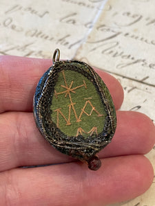 Antique French Marie Auxiliatrice Relic