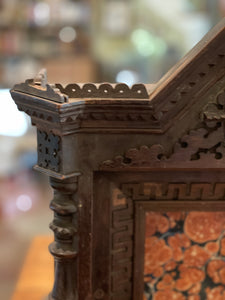 Early French Antique Niche Relic Cabinet